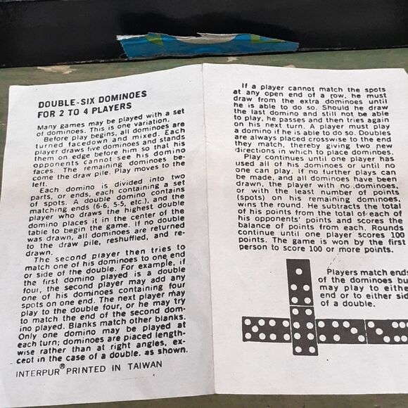 Bundle of 2 sets of Dominoes: Fred Roberts Bakelite & Double-Nine color dot - Picture 6 of 6